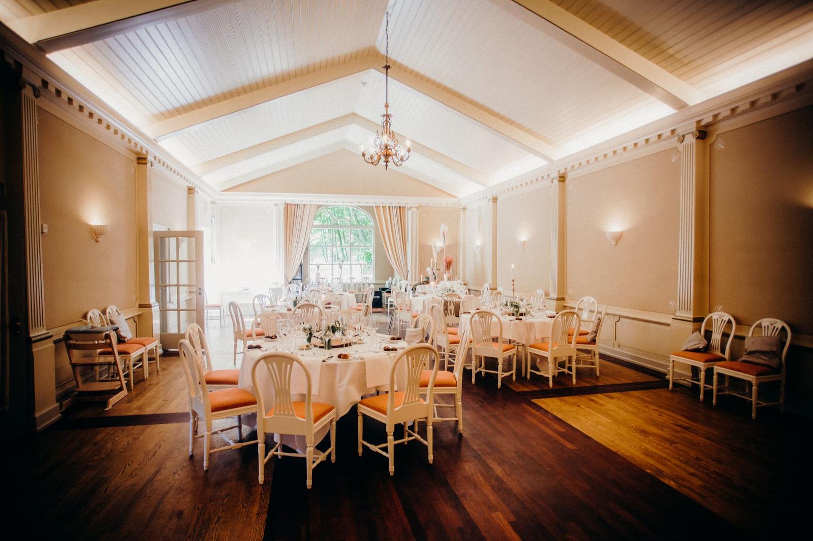 Dining Tables at a Wedding Reception