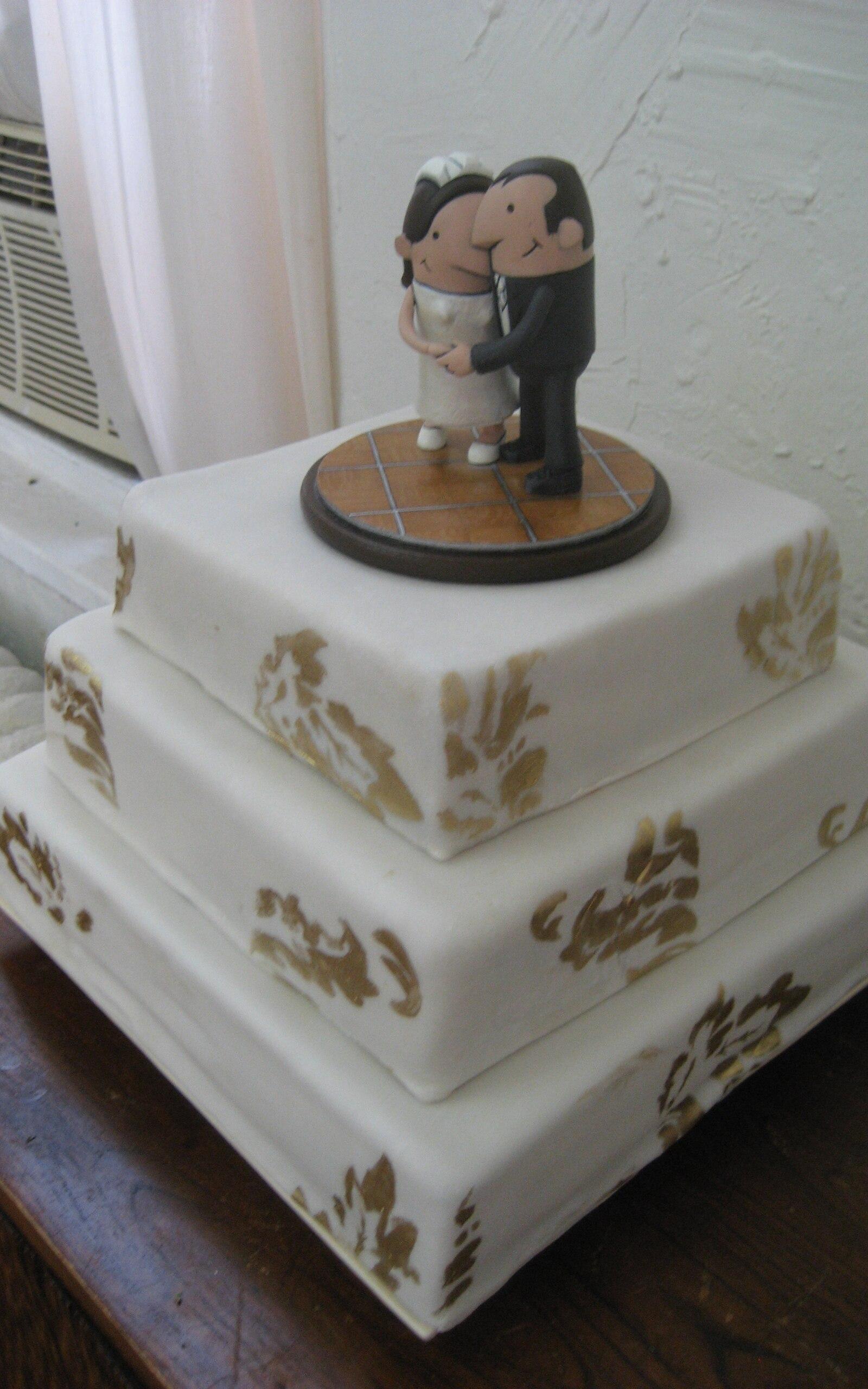 Wedding Cake with cake topper