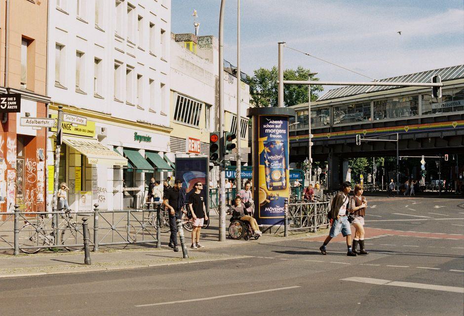 Bustling Kreuzberg Street Scene in Berlin Germany
