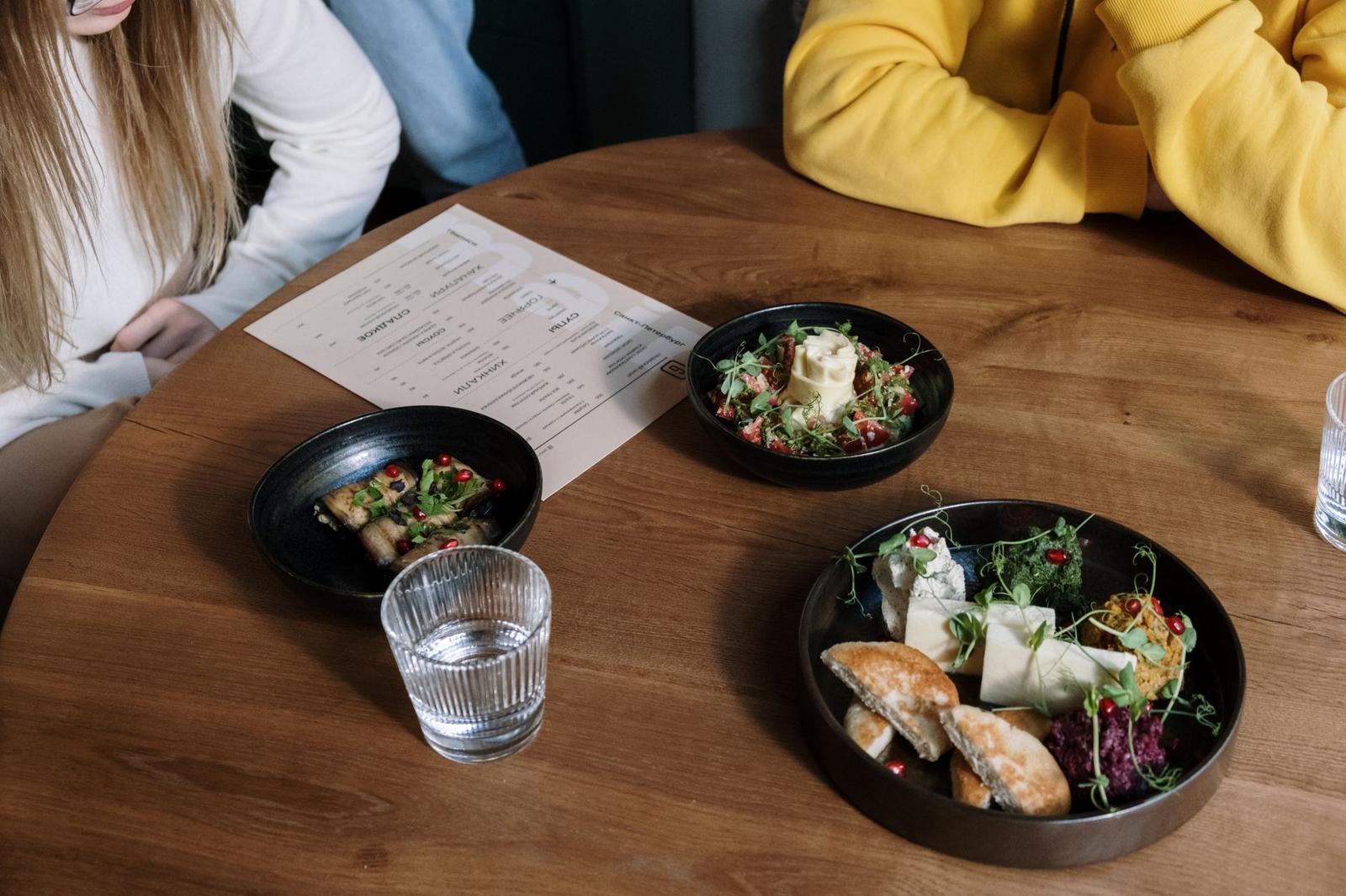 Food Plate Vegetables Menu