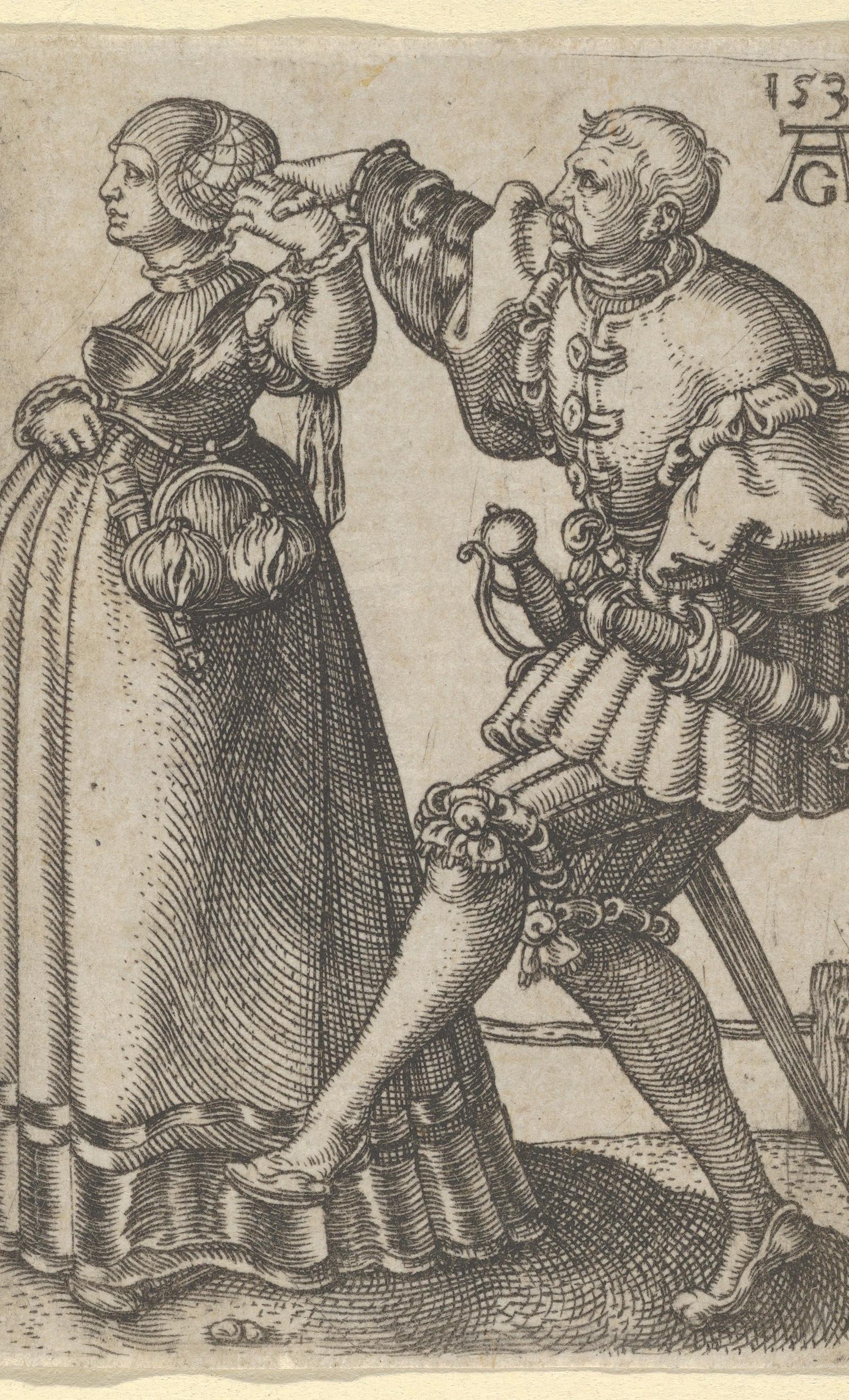 Dancing Couple, with the Male Figure Mid Step, from The Small Wedding Dancers MET DP836721